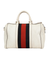 Vintage Joy Boston Bag, &pound;350, Handbags, White, Leather, Back view